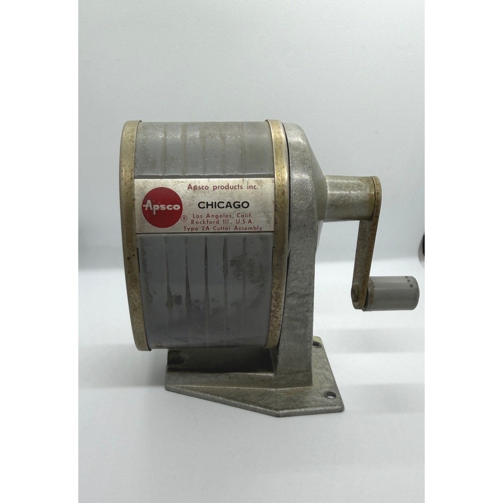 Vintage Apsco Chicago Manual Pencil Sharpener Type 2A Cutter Assembly Metal